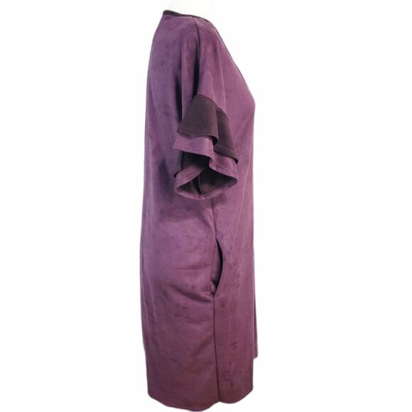 Bluheaven Boho Purple Matted Velvet Tunic Dress S - Picture 8 of 15